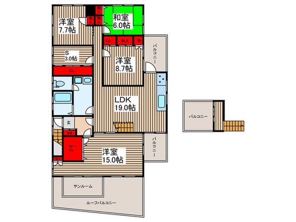 大門戸建の物件間取画像